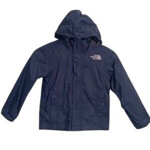 The North Face Kids Size XS 6 Blue Raincoat Mesh Lining Hooded Hyvent Outdoor